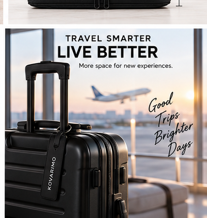 KOVARIMO packing cube travel lifestyle image